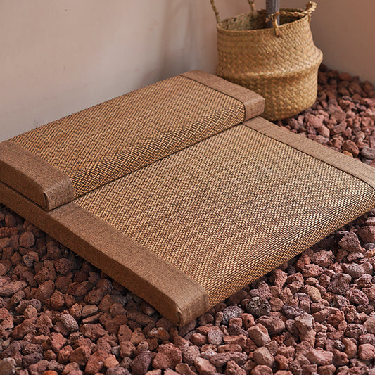 Zafu Meditation Cushion in Natural Bamboo Fiber for Zen Meditation