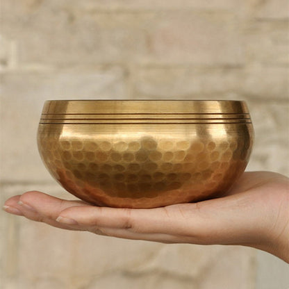 Hand-crafted Tibetan singing bowl for meditation
