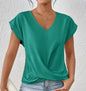 Plain V-neck T-shirt