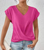 Plain V-neck T-shirt