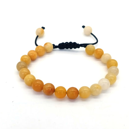 Bracelet œil de tigre 8 mm tressé ajustable