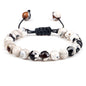 Bracelet œil de tigre 8 mm tressé ajustable