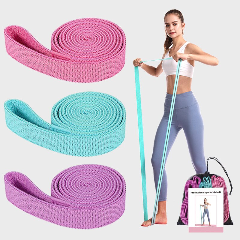 Yoga Cotton Stretch Strap (Set of 3)
