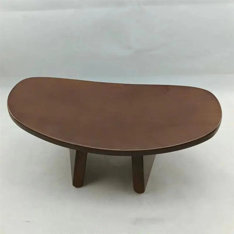 Ergonomic solid wood meditation bench