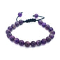 Bracelet œil de tigre 8 mm tressé ajustable