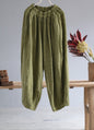 Pantalon bloomer de méditation Zen en lin uni