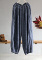 Pantalon bloomer de méditation Zen en lin uni