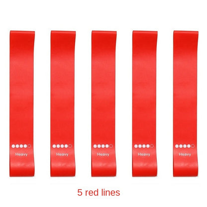 Lot de 5 bandes de résistance TPE pour le fitness et le yoga