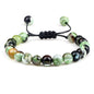 Bracelet œil de tigre 8 mm tressé ajustable