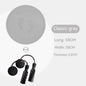 Thick TPE Round Yoga Mat, solid color, ideal for beginners and meditation, with integrated jump rope.