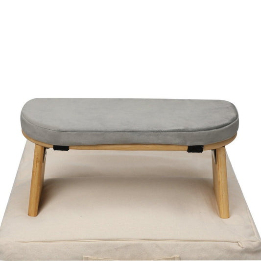 Comfortable yoga and meditation stool with removable and washable double-layer fabric