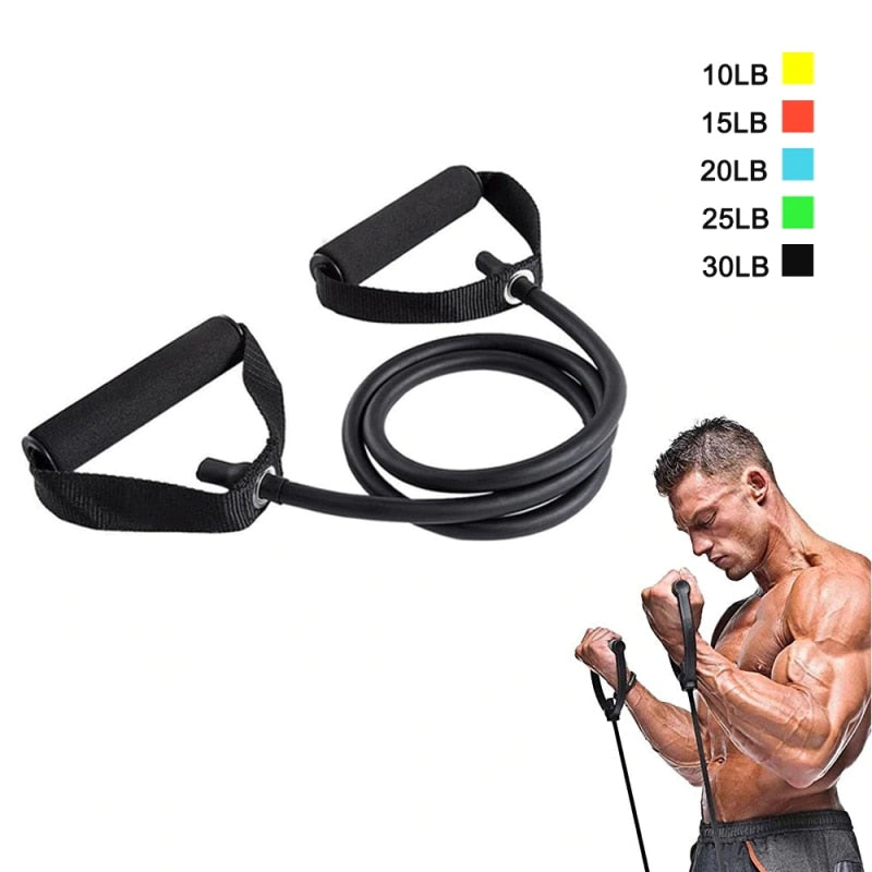 Tube élastique de résistance 120 cm pour yoga et fitness