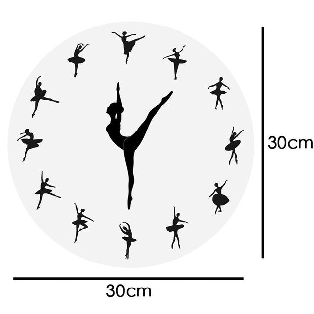 Horloge murale silencieuse motif yoga