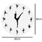Horloge murale silencieuse motif yoga
