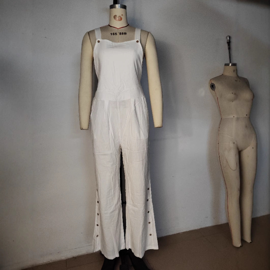 Pantalon ample à poches latérales