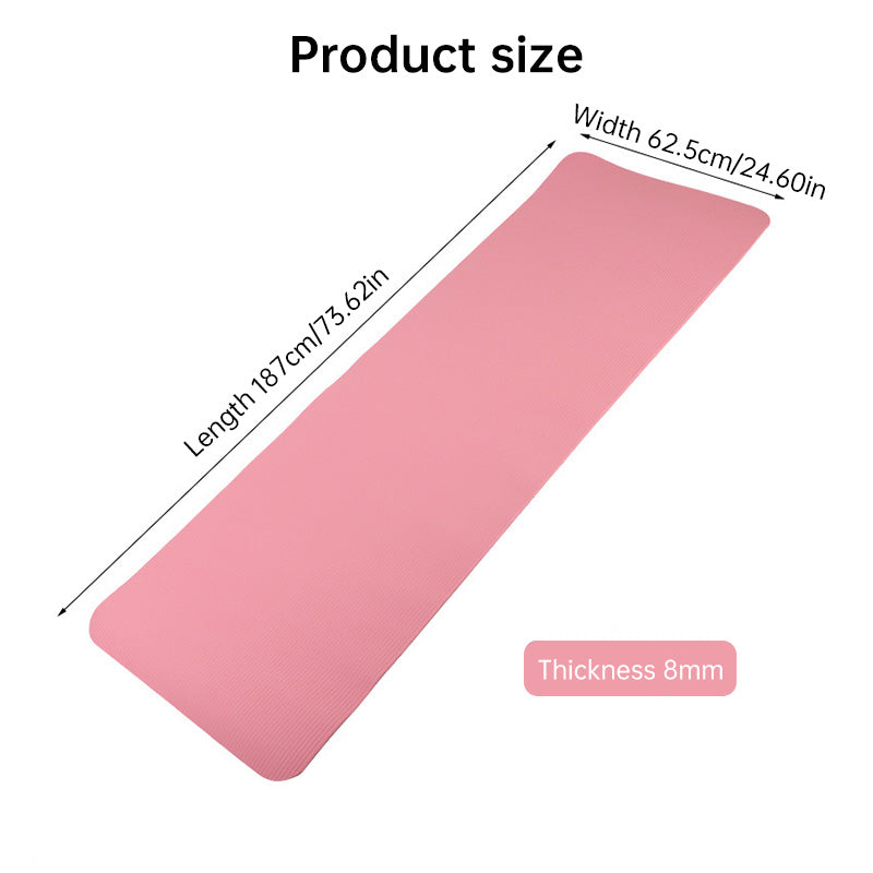 Tapis de yoga NBR extra-long et épais