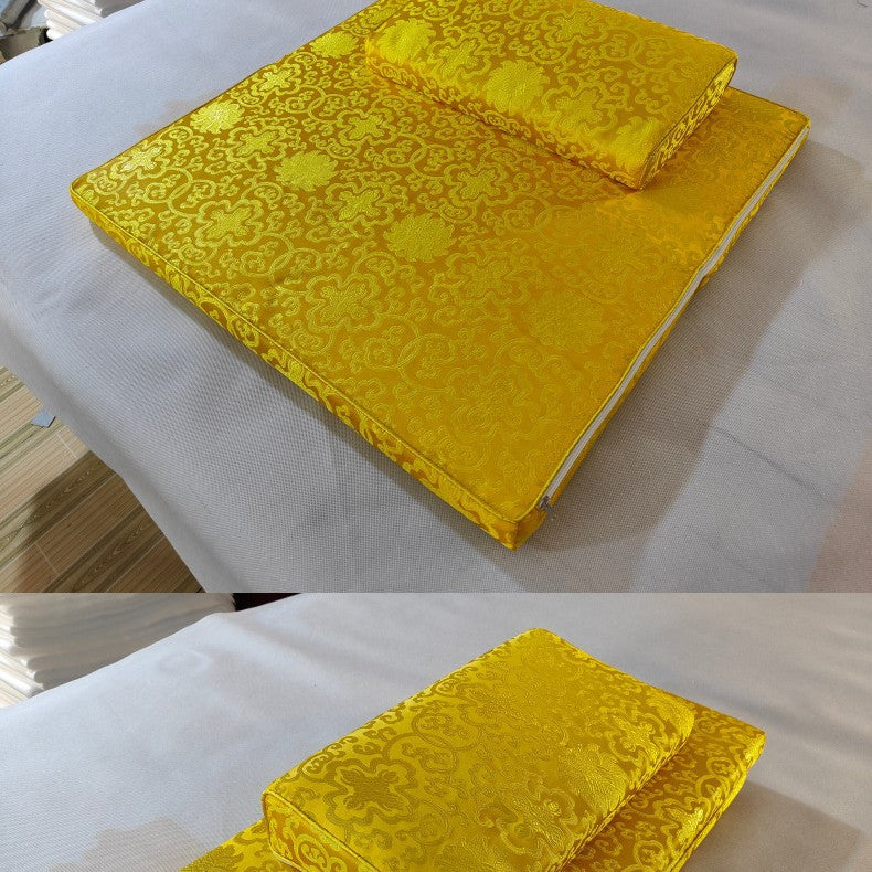 Coussin de méditation en brocart Zabuton pour la pratique zen, le culte du Bouddha et la méditation, tapis zen pour temple