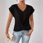 Plain V-neck T-shirt