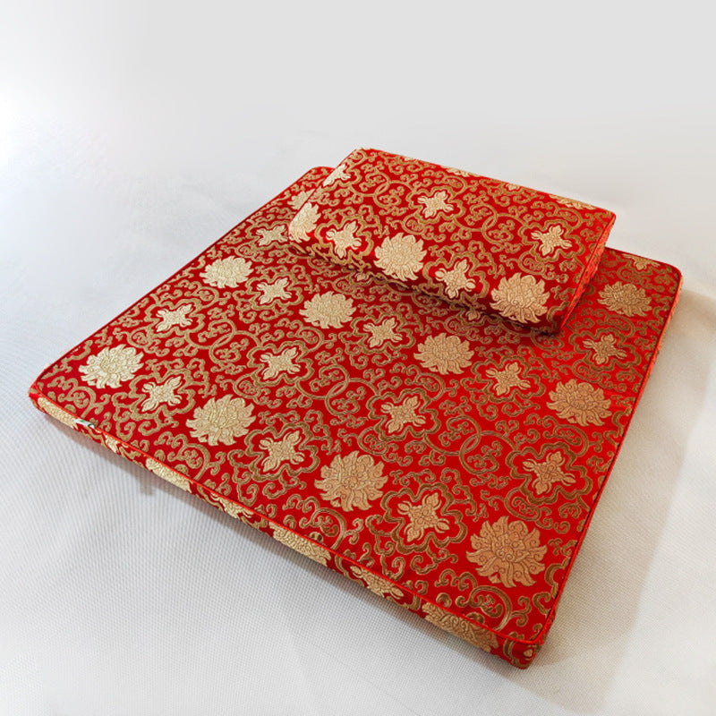 Coussin de méditation en brocart Zabuton pour la pratique zen, le culte du Bouddha et la méditation, tapis zen pour temple