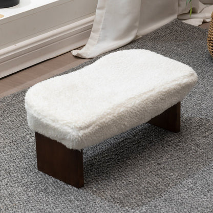 Solid wood footrest stool for zen meditation, kneeling sitting position