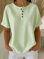 Short-sleeved striped T-shirt