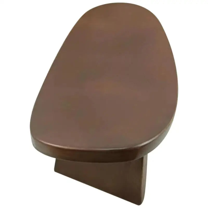 Ergonomic solid wood meditation bench