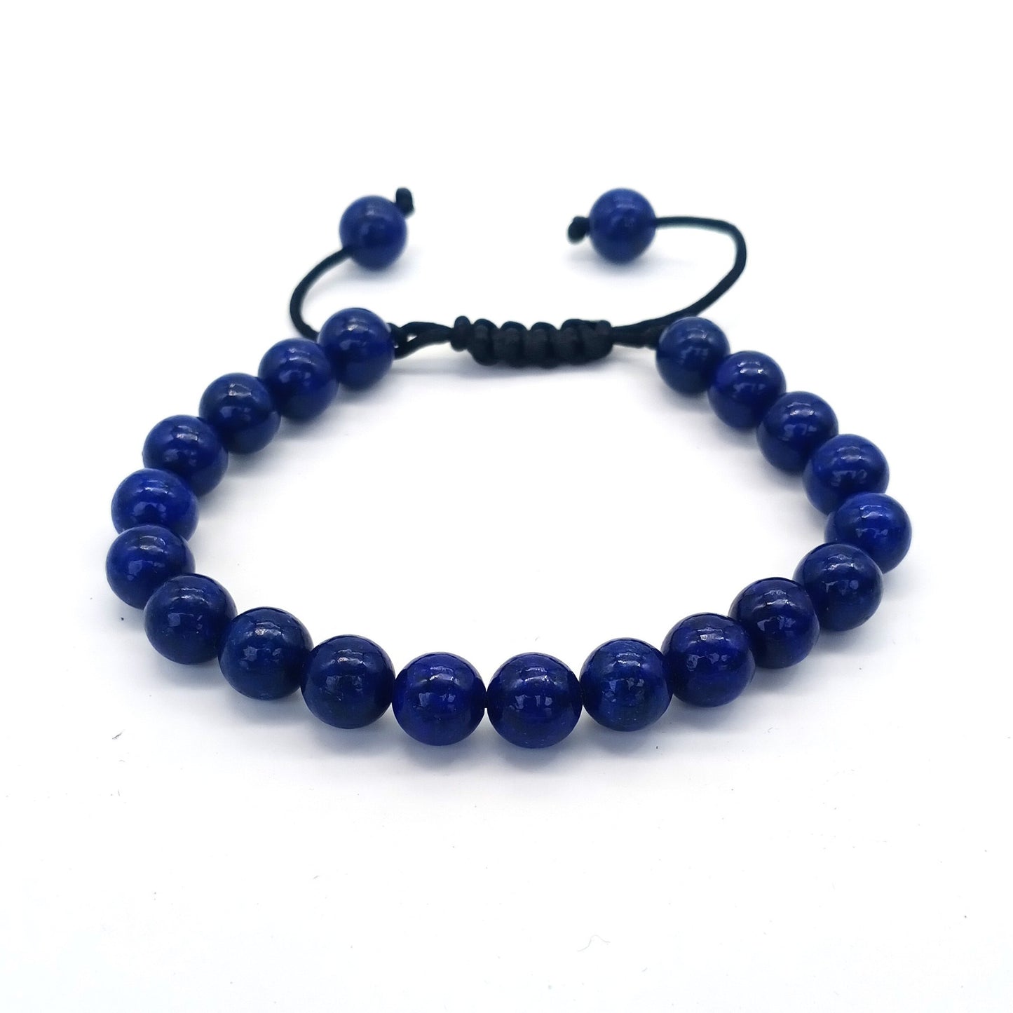 Bracelet œil de tigre 8 mm tressé ajustable