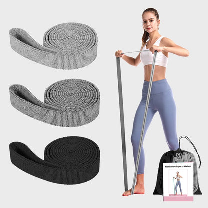 Yoga Cotton Stretch Strap (Set of 3)