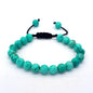 Bracelet œil de tigre 8 mm tressé ajustable