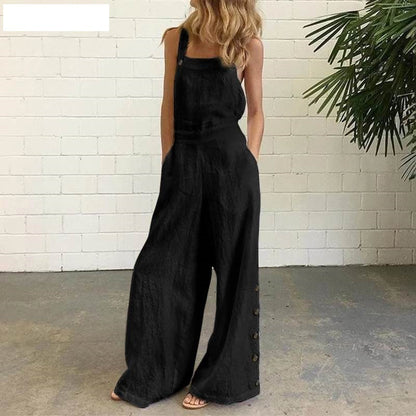 Pantalon ample à poches latérales