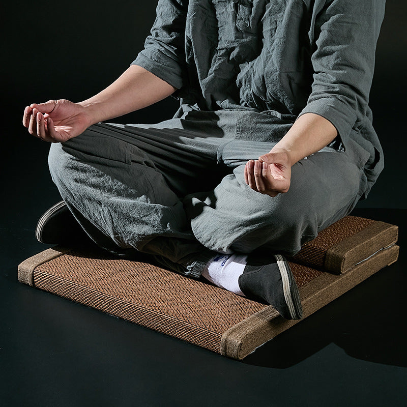 Coussin de méditation Zafu en fibre de bambou naturelle pour la méditation zen