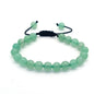 Bracelet œil de tigre 8 mm tressé ajustable