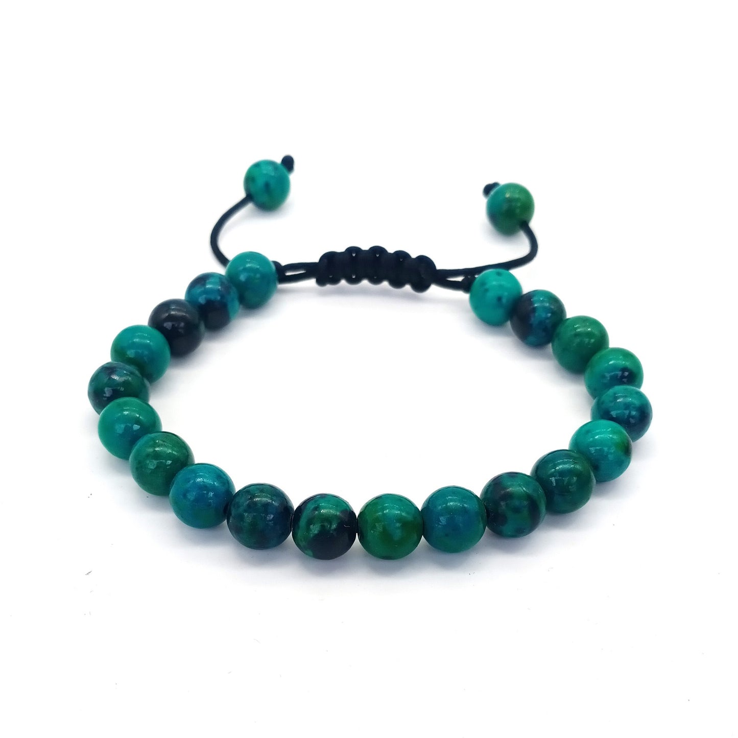 Bracelet œil de tigre 8 mm tressé ajustable