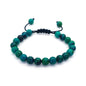 Bracelet œil de tigre 8 mm tressé ajustable