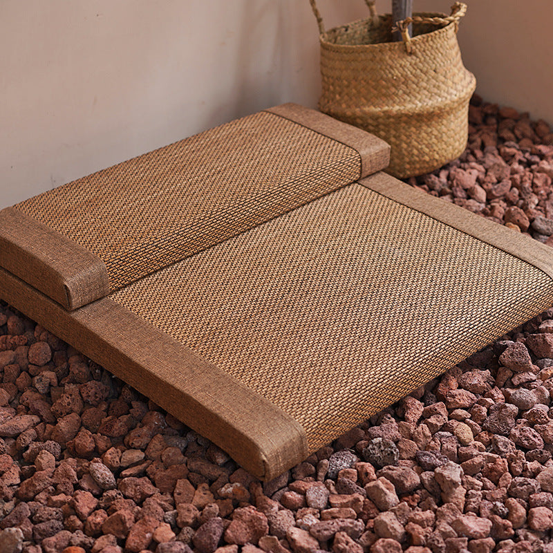 Coussin de méditation Zafu en fibre de bambou naturelle pour la méditation zen