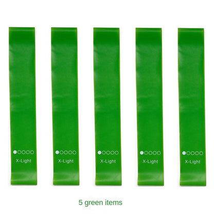 Lot de 5 bandes de résistance TPE pour le fitness et le yoga