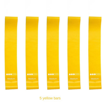 Lot de 5 bandes de résistance TPE pour le fitness et le yoga