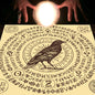 Nappe Tarot, coussin Lune, Soleil, Arbre porte-bonheur, velours