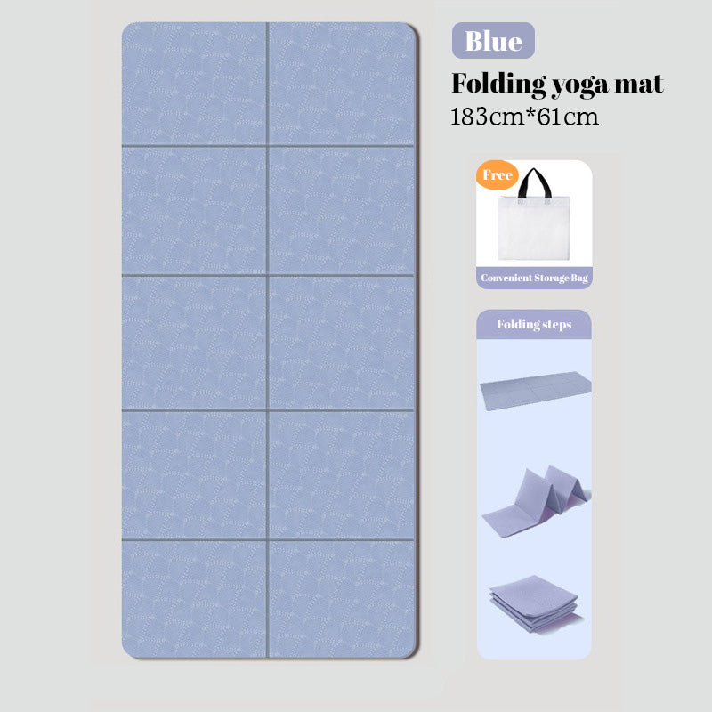 Foldable double-sided non-slip TPE yoga mat