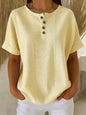 Short-sleeved striped T-shirt