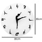 Horloge murale silencieuse motif yoga
