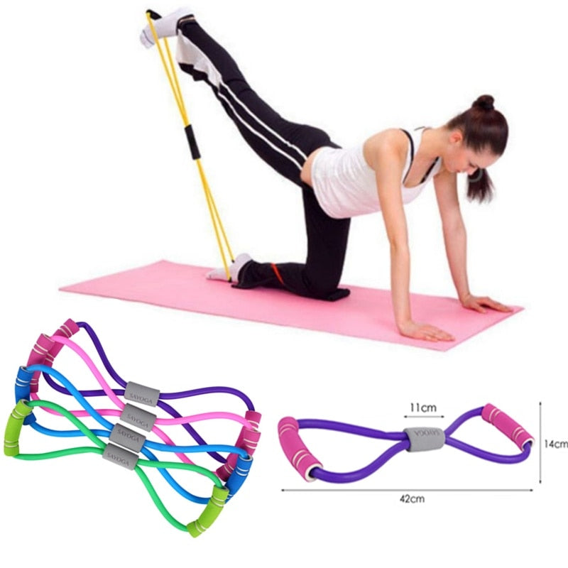 Figure 8 chest expander for yoga and fitness