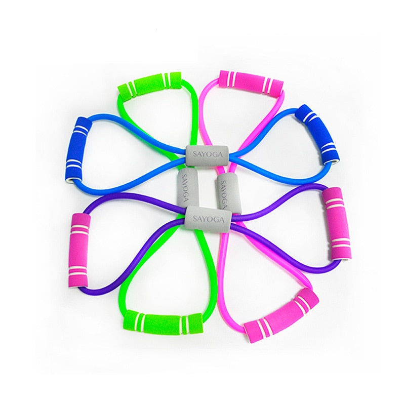 Figure 8 chest expander for yoga and fitness