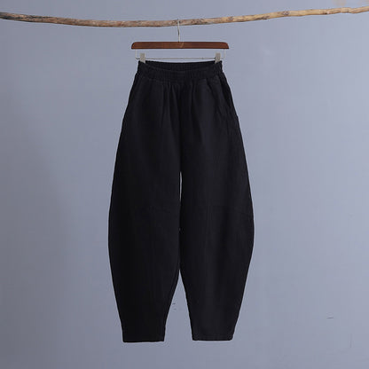Women's articulated plain Zen meditation trousers