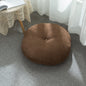 Futon épais pour salon, chambre et méditation, style nordique, avec baie vitrée.