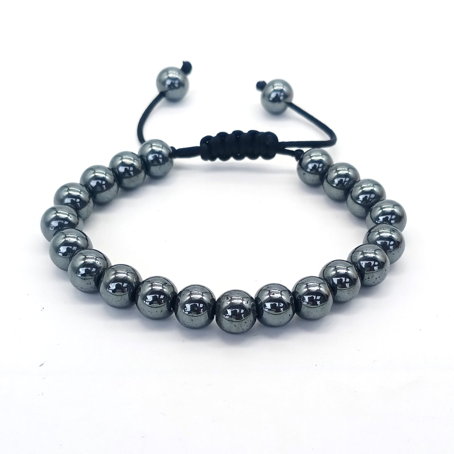 Bracelet œil de tigre 8 mm tressé ajustable