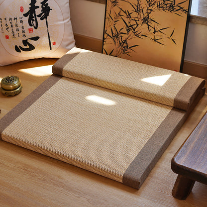 Coussin de méditation Zafu en fibre de bambou naturelle pour la méditation zen