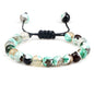 Bracelet œil de tigre 8 mm tressé ajustable