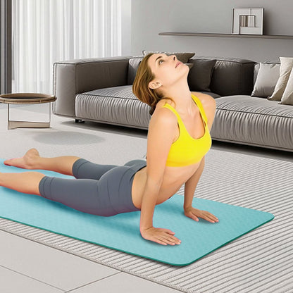 Tapis de yoga, tapis de yoga et d'exercice antidérapant, tapis d'exercice professionnel en TPE, tapis de fitness multi-usages 72 x 24, Pilates et exercices au sol