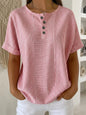 Short-sleeved striped T-shirt